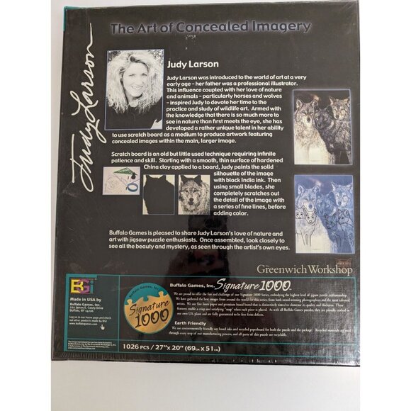 Judy Larson Silent Spring Puzzle 1000 PC The Art of Concealed Imagery Wolves - Picture 3 of 7